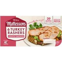 Mattessons 6 Turkey Rashers Lightly Smoked 150g