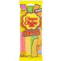 Chupa Chups Green Apple-Lemon-Orange Strawberry Flavour Soft Candy Belts 90g