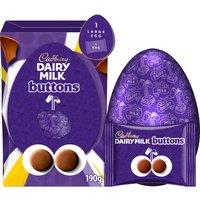 Cadbury Dairy Milk Buttons Chocolate Easter Egg 190g