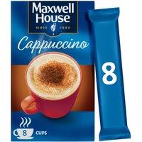 Maxwell House Cappuccino Instant Coffee Sachets x8