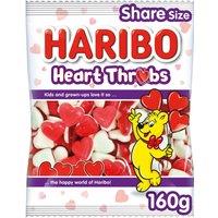 HARIBO Heart Throbs Jelly & Foam Sweets Sharing Bag 160g