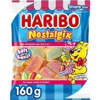 HARIBO Nostalgix Sugar Coated Fruit & Cola Flavour Jelly Sweets 160g