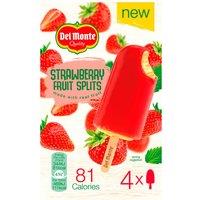 Del Monte Strawberry Fruit Splits 4 x 73ml (292ml)