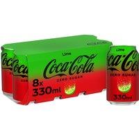 Coca-Cola Zero Sugar Lime 8 x 330ml