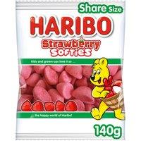 HARIBO Strawberry Softies Sweets Sharing Bag 140g