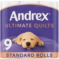 Andrex Ultimate Quilts Toilet Tissue 9 Rolls