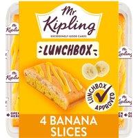 Mr Kipling Lunchbox Banana Cake Slices 4 Pack