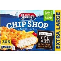 Young's Chip Shop Britain's Favourite 2 Extra Large Cod Fillets 300g