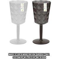 Diamond Plastic Wine Glass