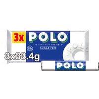 Polo Sugar Free Mints Tube 3 Pack Multipack 100.2g