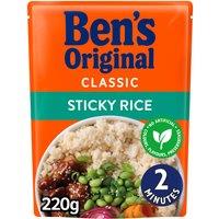 Bens Original Sticky Rice Microwave Rice 220g