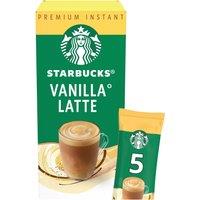 Starbucks Vanilla Latte Instant Coffee Sachets 5 x 21.5g