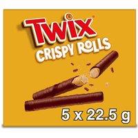 Twix Milk Chocolate Crispy Rolls Snack Bar Mulitpack 5 x 22.5g Bars