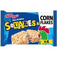 Kellogg's Squares & Corn Flakes Rice Krispies Bars 4 x 31g (124g)