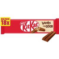 KitKat 2 Finger Milk Chocolate Biscuit Bar 18 Pack Multipack 372.6g