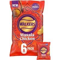 Walkers Crisps Masala Chicken Flavour Multipack 6x25g