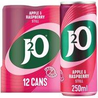 J2O Apple & Raspberry Still Cans 12 x 250ml