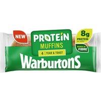 Warburtons 4 Tear & Toast Protein Muffins