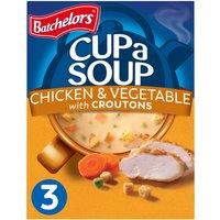 Batchelors Cup a Soup with Croutons Chicken & Vegetable 3 Sachets 81g
