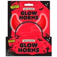 Halloween Glow In The Dark Fancy Dress Devil Horns