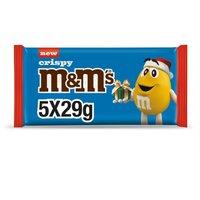 M&M's Multipack Crispy Chocolate Santa 5 x 29g