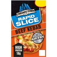Chicago Town Rapid Slice Beef Kebab Pizza Stonebaked Crust 140g