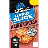 Chicago Town Rapid Slice Ham & Cheese Pizza Stonebaked Crust 140g