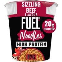 FUEL10K High Protein Sizzling Beef Instant Noodles Snack Pot 87g