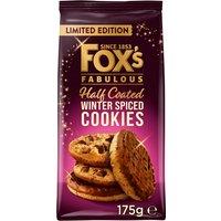 Fox's Limited Edition Fabulous Half Coated Winter Spiced Cookies 175g