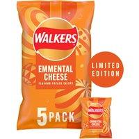 Walkers Limited Edition Festive Emmental Cheese Multipack Crisps 5x25g