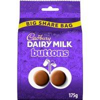 Cadbury Dairy Milk Chocolate Buttons Large Sharing Bag 175g