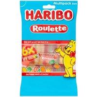 HARIBO Mega-Roulette Jelly Fruit Sweets Multipack 6x25g