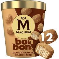 Magnum Bonbon Gold Caramel Billionaire Ice Cream Frozen Snack 12x 17 ml (204 ml)