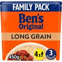 Bens Original Long Grain Microwave Rice Family Pack 450g