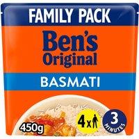 Bens Original Basmati Microwave Rice Family Pack 450g