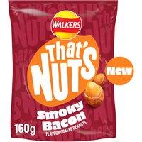 Thats Nuts Walkers Smoky Bacon Sharing Coated Peanuts 160g