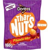 Thats Nuts Doritos Flamin Hot Sharing Coated Peanuts 160g