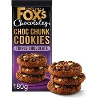 Fox's Chocolatey Biscuits Triple Chocolate Cookies 180g
