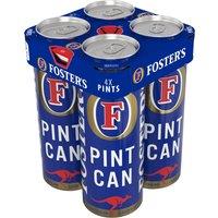 Foster's Lager Beer 3.7% ABV Multipack Pint Can 4x568ml