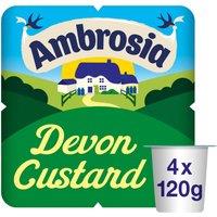 Ambrosia Devon Custard Dessert Snack Pots Multipack 4 x 120g