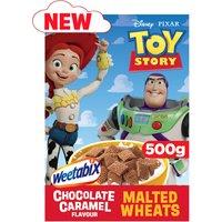 Weetabix Disney Pixar Toy Story Chocolate Caramel Flavour Malted Wheats 500g
