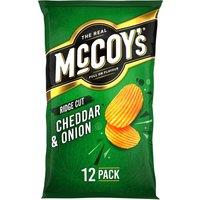 McCoy's Cheddar & Onion Multipack Crisps 12 Pack