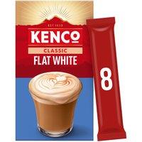 Kenco Flat White Instant Coffee Sachets x8