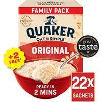 Quaker Oat So Simple Original Big Pack Porridge Sachets 22 x 27g