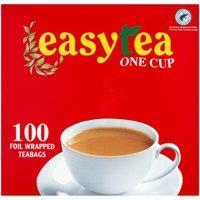 Easytea One Cup 100 Foil Wrapped Teabags 200g