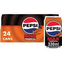 Pepsi Max Tropical Cans 24 x 330ml