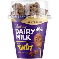 Cadbury Dairy Milk Sharing Pot Desserts with Twirl Chocolate Pieces