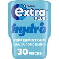 Extra Plus Hydro Sugarfree Chewing Gum Bottle 30 Pieces