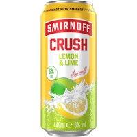Smirnoff Crush Lemon And Lime Vodka Mixed Drink 6% vol 440ml Can