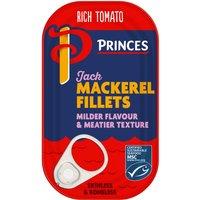 Princes Rich Tomato Jack Mackerel Fillets 125g